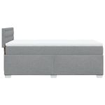 Casa si Gradina - Mobilier - Paturi si accesorii - Paturi - Pat continental cu saltea, gri deschis, 80x200 cm, textil - Infinity.ro