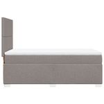 Casa si Gradina - Mobilier - Paturi si accesorii - Paturi - Pat box spring cu saltea, gri taupe, 100x200 cm, textil - Infinity.ro