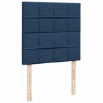 Casa si Gradina - Mobilier - Paturi si accesorii - Paturi - Pat box spring cu saltea, albastru, 90x200 cm, textil - Infinity.ro