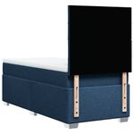 Casa si Gradina - Mobilier - Paturi si accesorii - Paturi - Pat box spring cu saltea, albastru, 90x200 cm, textil - Infinity.ro