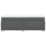 Casa si Gradina - Mobilier - Paturi si accesorii - Paturi - Pat box spring cu saltea, gri inchis, 90x190 cm, textil - Infinity.ro