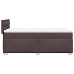 Casa si Gradina - Mobilier - Paturi si accesorii - Paturi - Pat box spring cu saltea, maro inchis, 90x190 cm, textil - Infinity.ro