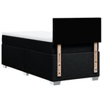 Casa si Gradina - Mobilier - Paturi si accesorii - Paturi - Pat box spring cu saltea, negru, 80x200 cm, textil - Infinity.ro