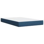 Casa si Gradina - Mobilier - Paturi si accesorii - Paturi - Pat box spring cu saltea, albastru, 100x200 cm, textil - Infinity.ro