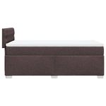 Casa si Gradina - Mobilier - Paturi si accesorii - Paturi - Pat box spring cu saltea, maro inchis, 90x200 cm, textil - Infinity.ro