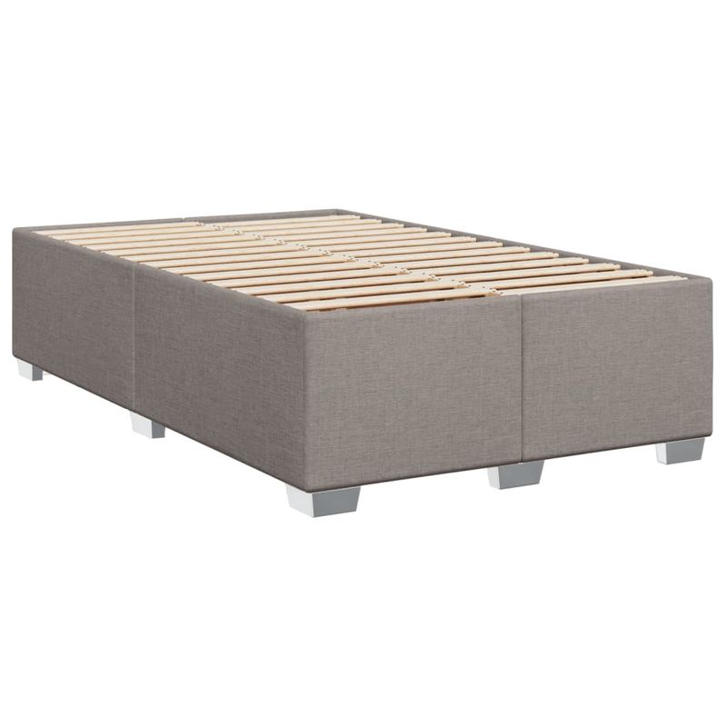 Casa si Gradina - Mobilier - Paturi si accesorii - Paturi - Pat box spring cu saltea, gri taupe, 100x200 cm, textil - Infinity.ro