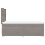 Casa si Gradina - Mobilier - Paturi si accesorii - Paturi - Pat box spring cu saltea, gri taupe, 90x190 cm, textil - Infinity.ro