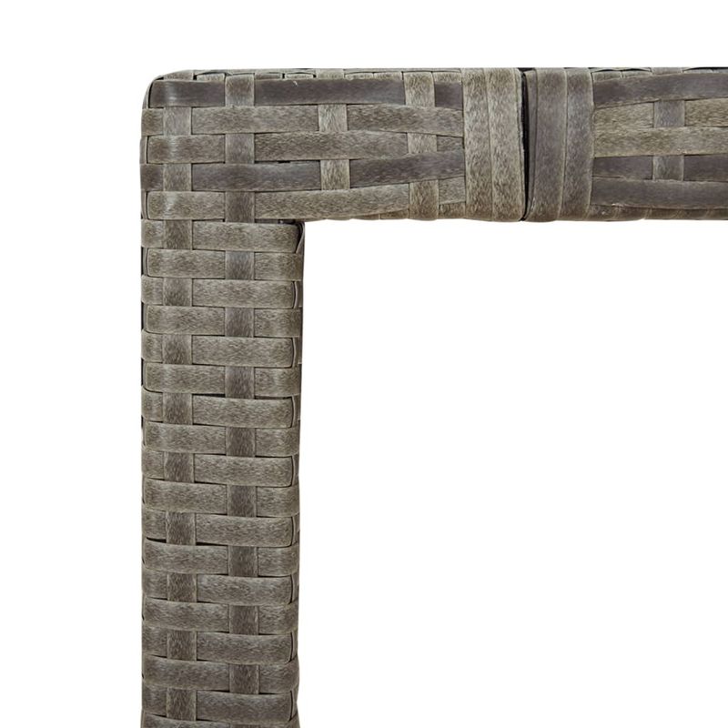 Casa si Gradina - Gradina si terasa - Mobilier exterior - Seturi mobila gradina - Set bistro de gradina cu perne, 7 piese, gri, poliratan - Infinity.ro