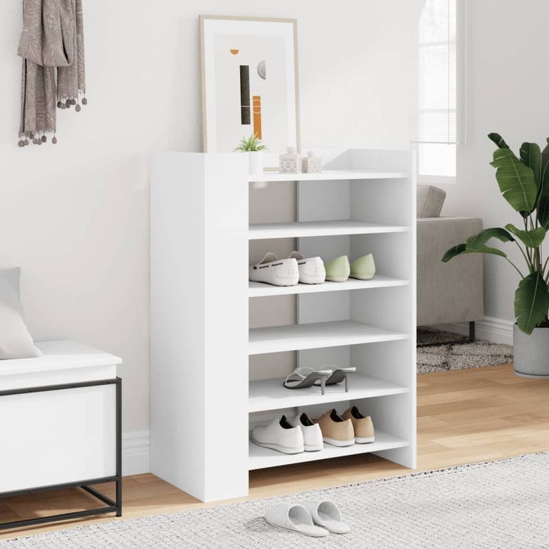 Casa si Gradina - Mobilier - Organizare si depozitare - Organizator incaltaminte - Pantofar, alb, 74,5x37,5x100 cm, lemn prelucrat - Infinity.ro