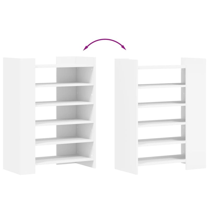 Casa si Gradina - Mobilier - Organizare si depozitare - Organizator incaltaminte - Pantofar, alb, 74,5x37,5x100 cm, lemn prelucrat - Infinity.ro