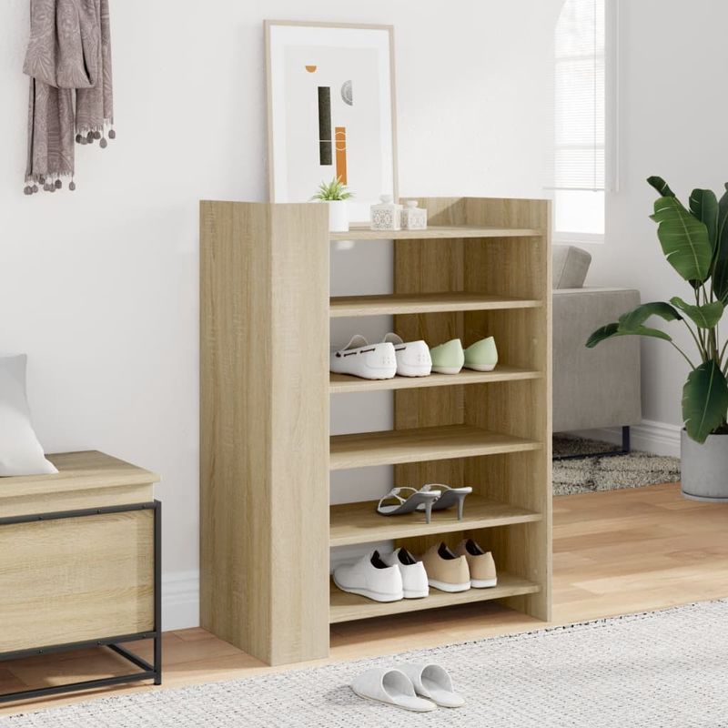 Casa si Gradina - Mobilier - Organizare si depozitare - Organizator incaltaminte - Pantofar, stejar sonoma, 74,5x37,5x100 cm, lemn prelucrat - Infinity.ro