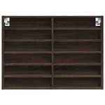 Casa si Gradina - Mobilier - Biblioteci si rafturi - Rafturi - Dulap cu vitrina, stejar maro, 80x8,5x58 cm, lemn prelucrat - Infinity.ro