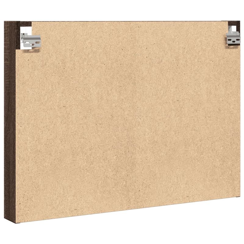 Casa si Gradina - Mobilier - Biblioteci si rafturi - Rafturi - Dulap cu vitrina, stejar maro, 80x8,5x58 cm, lemn prelucrat - Infinity.ro