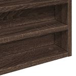 Casa si Gradina - Mobilier - Biblioteci si rafturi - Rafturi - Dulap cu vitrina, stejar maro, 80x8,5x58 cm, lemn prelucrat - Infinity.ro