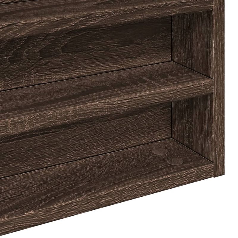 Casa si Gradina - Mobilier - Biblioteci si rafturi - Rafturi - Dulap cu vitrina, stejar maro, 80x8,5x58 cm, lemn prelucrat - Infinity.ro