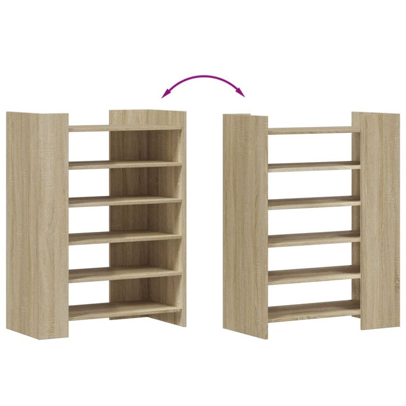 Casa si Gradina - Mobilier - Organizare si depozitare - Organizator incaltaminte - Pantofar, stejar sonoma, 74,5x37,5x100 cm, lemn prelucrat - Infinity.ro