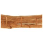 Casa si Gradina - Mobilier - Feronerie si accesorii mobila - Blat masa 120x40x3,8 cm dreptunghiular lemn acacia margine vie - Infinity.ro