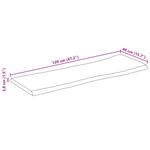 Casa si Gradina - Mobilier - Feronerie si accesorii mobila - Blat masa 120x40x3,8 cm dreptunghiular lemn acacia margine vie - Infinity.ro