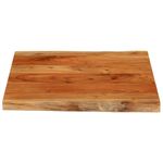 Casa si Gradina - Mobilier - Feronerie si accesorii mobila - Blat masa 80x80x3,8 cm, patrat, lemn masiv acacia margine vie - Infinity.ro