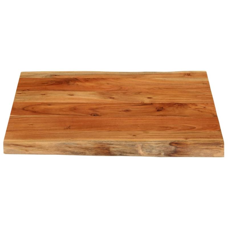 Casa si Gradina - Mobilier - Feronerie si accesorii mobila - Blat masa 80x80x3,8 cm, patrat, lemn masiv acacia margine vie - Infinity.ro
