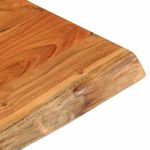 Casa si Gradina - Mobilier - Feronerie si accesorii mobila - Blat masa 80x80x3,8 cm, patrat, lemn masiv acacia margine vie - Infinity.ro