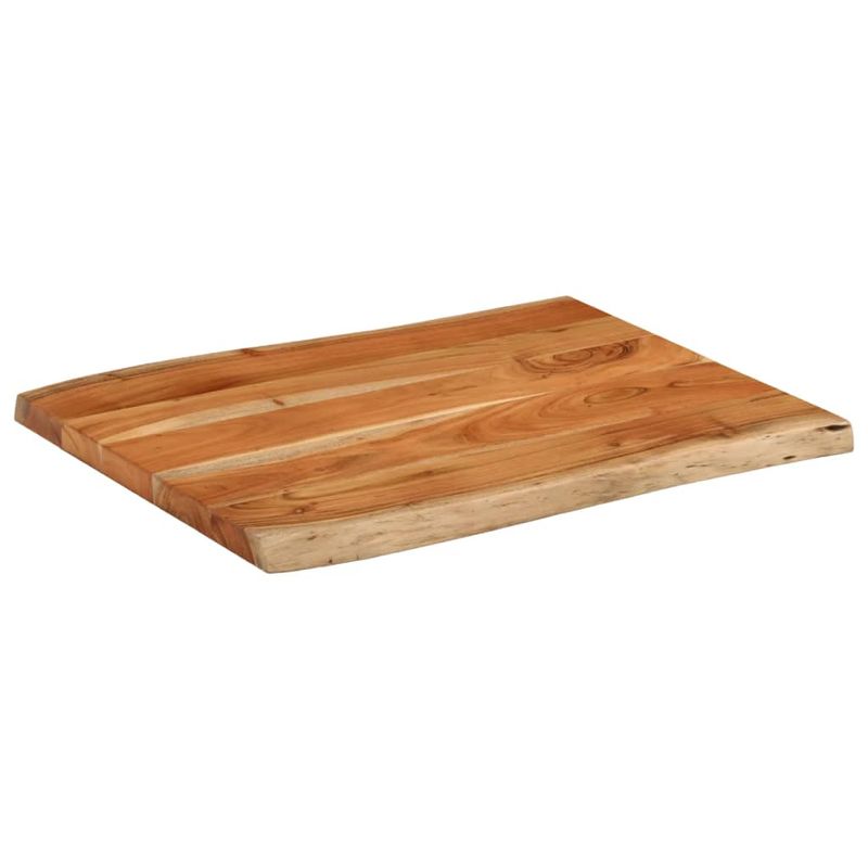 Casa si Gradina - Mobilier - Feronerie si accesorii mobila - Blat masa, 80x60x3,8 cm, dreptunghiular lemn acacia margine vie - Infinity.ro