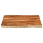 Casa si Gradina - Mobilier - Feronerie si accesorii mobila - Blat masa, 80x60x3,8 cm, dreptunghiular lemn acacia margine vie - Infinity.ro