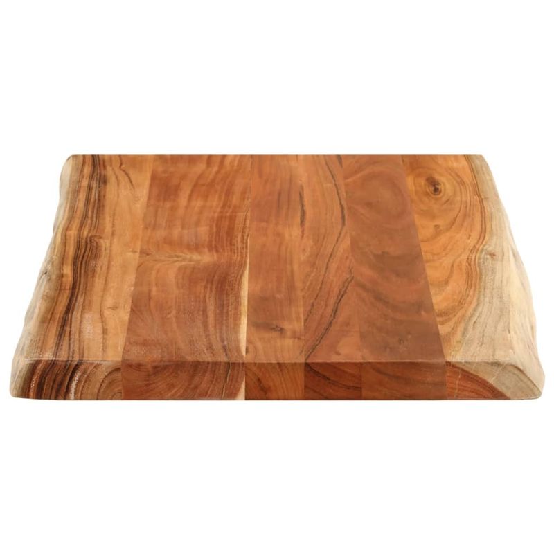 Casa si Gradina - Mobilier - Feronerie si accesorii mobila - Blat masa, 80x60x3,8 cm, dreptunghiular lemn acacia margine vie - Infinity.ro