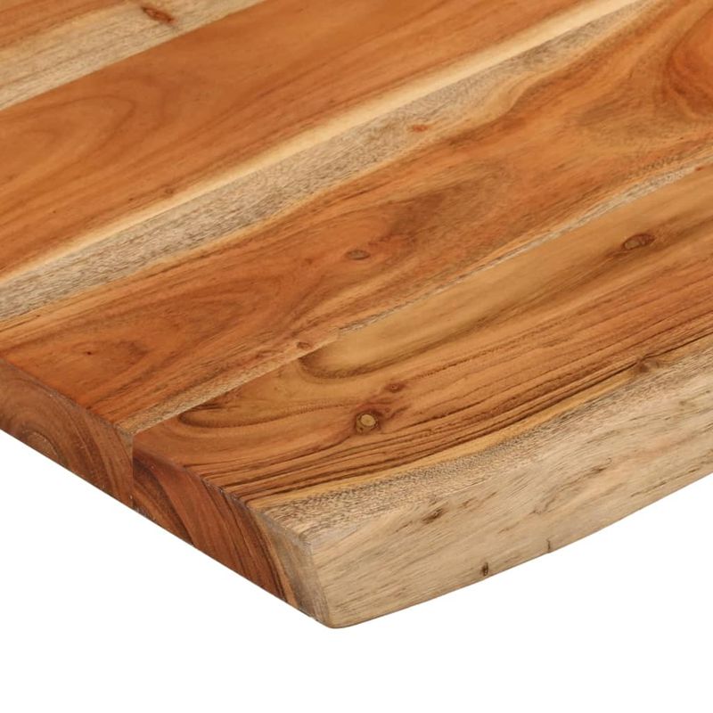 Casa si Gradina - Mobilier - Feronerie si accesorii mobila - Blat masa, 80x60x3,8 cm, dreptunghiular lemn acacia margine vie - Infinity.ro