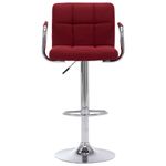 Casa si Gradina - Mobilier - Scaune si fotolii - Scaune - Scaun de bar, rosu vin, material textil - Infinity.ro