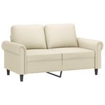Casa si Gradina - Mobilier - Seturi de mobilier - Seturi living - Set de canapele cu perne, 3 piese, crem, piele ecologica - Infinity.ro