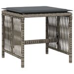 Casa si Gradina - Gradina si terasa - Mobilier exterior - Scaune si sezlonguri gradina - Scaune de gradina cu perne, 4 buc. gri 41x41x36 cm poliratan - Infinity.ro