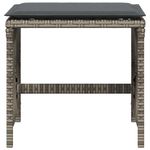Casa si Gradina - Gradina si terasa - Mobilier exterior - Scaune si sezlonguri gradina - Scaune de gradina cu perne, 4 buc. gri 41x41x36 cm poliratan - Infinity.ro