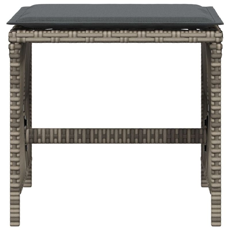 Casa si Gradina - Gradina si terasa - Mobilier exterior - Scaune si sezlonguri gradina - Scaune de gradina cu perne, 4 buc. gri 41x41x36 cm poliratan - Infinity.ro