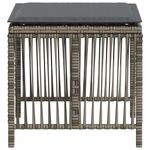 Casa si Gradina - Gradina si terasa - Mobilier exterior - Scaune si sezlonguri gradina - Scaune de gradina cu perne, 4 buc. gri 41x41x36 cm poliratan - Infinity.ro