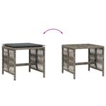 Casa si Gradina - Gradina si terasa - Mobilier exterior - Scaune si sezlonguri gradina - Scaune de gradina cu perne, 4 buc. gri 41x41x36 cm poliratan - Infinity.ro