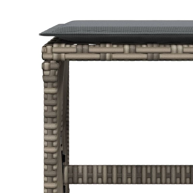 Casa si Gradina - Gradina si terasa - Mobilier exterior - Scaune si sezlonguri gradina - Scaune de gradina cu perne, 4 buc. gri 41x41x36 cm poliratan - Infinity.ro