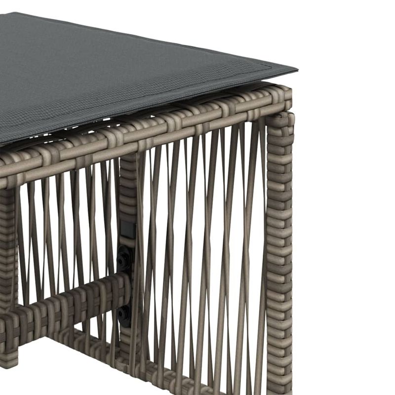 Casa si Gradina - Gradina si terasa - Mobilier exterior - Scaune si sezlonguri gradina - Scaune de gradina cu perne, 4 buc. gri 41x41x36 cm poliratan - Infinity.ro