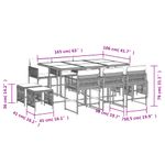 Casa si Gradina - Gradina si terasa - Mobilier exterior - Seturi mobila gradina - Set mobilier de gradina cu perne, 11 piese, bej, poliratan - Infinity.ro