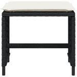 Casa si Gradina - Gradina si terasa - Mobilier exterior - Scaune si sezlonguri gradina - Scaune de gradina cu perne, 4 buc. negru 41x41x36 cm poliratan - Infinity.ro