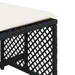 Casa si Gradina - Gradina si terasa - Mobilier exterior - Scaune si sezlonguri gradina - Scaune de gradina cu perne, 4 buc. negru 41x41x36 cm poliratan - Infinity.ro