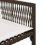 Casa si Gradina - Gradina si terasa - Mobilier exterior - Scaune si sezlonguri gradina - Scaune de gradina cu perne, 4 buc., maro, poliratan - Infinity.ro