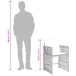 Casa si Gradina - Gradina si terasa - Mobilier exterior - Scaune si sezlonguri gradina - Scaune de gradina cu perne, 4 buc., negru, poliratan - Infinity.ro