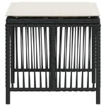 Casa si Gradina - Gradina si terasa - Mobilier exterior - Scaune si sezlonguri gradina - Scaune de gradina cu perne, 4 buc. negru 41x41x36 cm poliratan - Infinity.ro