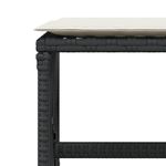 Casa si Gradina - Gradina si terasa - Mobilier exterior - Scaune si sezlonguri gradina - Scaune de gradina cu perne, 4 buc. negru 41x41x36 cm poliratan - Infinity.ro