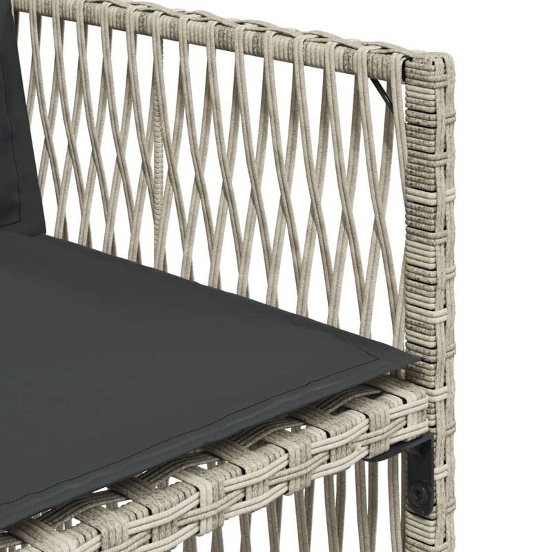 Casa si Gradina - Gradina si terasa - Mobilier exterior - Seturi mobila gradina - Set mobilier de gradina cu perne 15 piese gri deschis poliratan - Infinity.ro