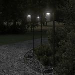 Casa si Gradina - Corpuri si surse de iluminat - Iluminat exterior - Felinare - Lampa exterioara de podea, negru, 100 cm, otel inoxidabil - Infinity.ro