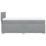 Casa si Gradina - Mobilier - Paturi si accesorii - Paturi - Pat box spring cu saltea, gri deschis, 90x200 cm, textil - Infinity.ro