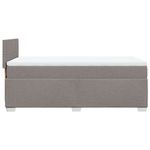 Casa si Gradina - Mobilier - Paturi si accesorii - Paturi - Pat box spring cu saltea, gri taupe, 80x200 cm, textil - Infinity.ro