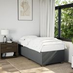 Casa si Gradina - Mobilier - Paturi si accesorii - Paturi - Cadru de pat, gri inchis, 90 x 200 cm, material textil - Infinity.ro